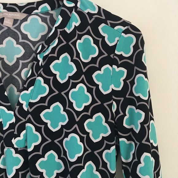 Banana Republic patterned dress | Size Small - Picture 4 of 6